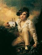 Sir Henry Raeburn Boy and Rabbit Norge oil painting reproduction